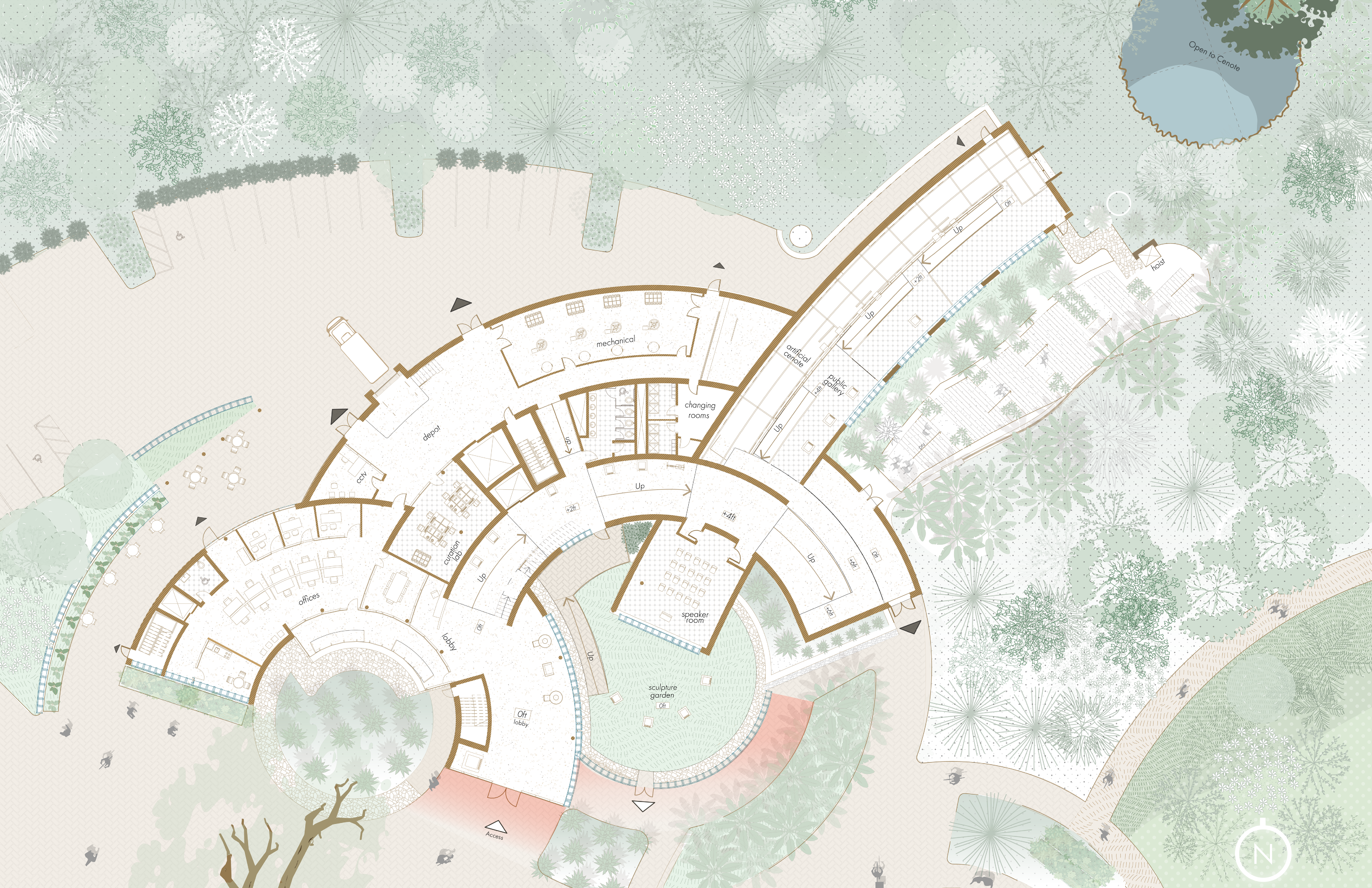 Cenote Research Institute Floor Plan 1