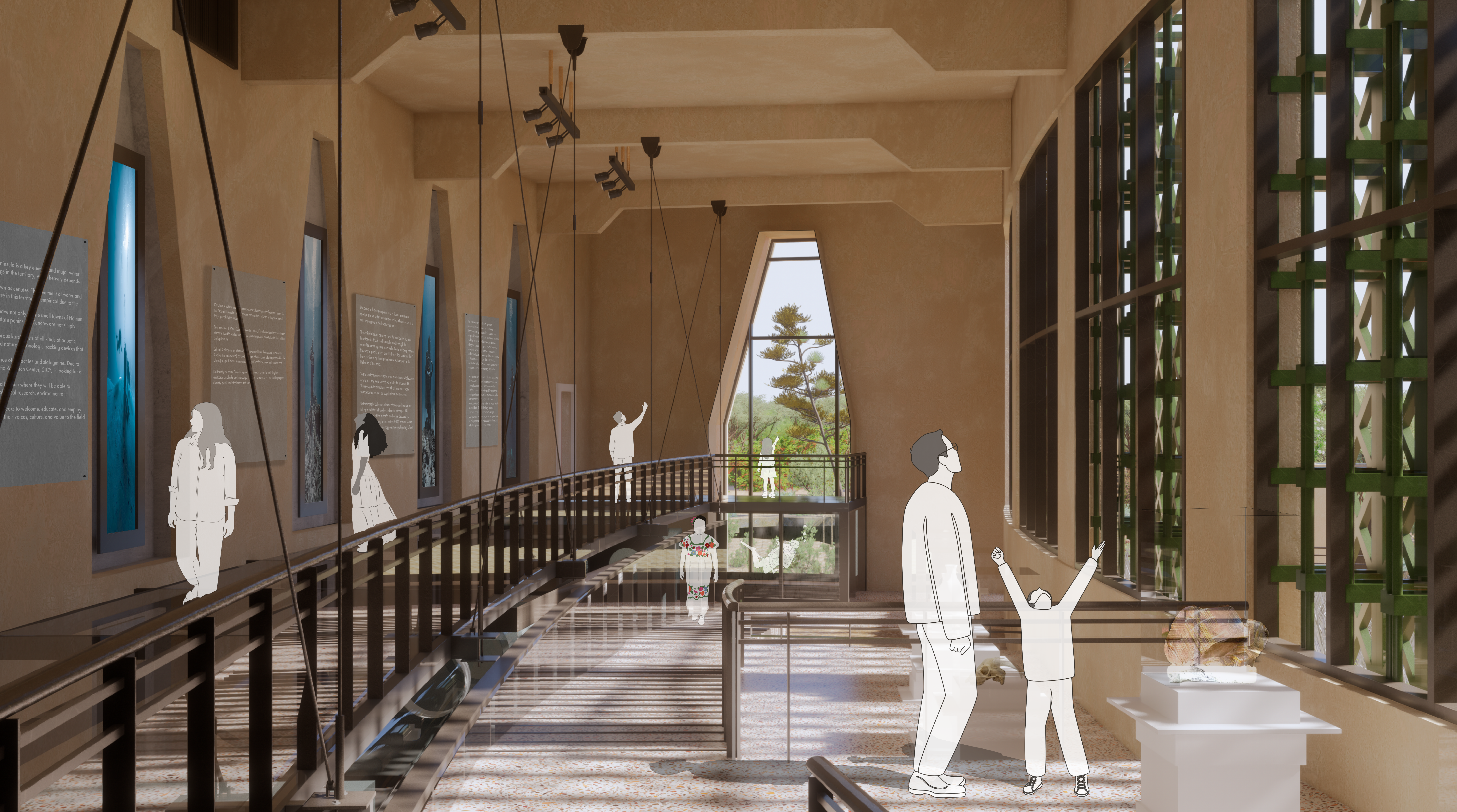 Cenote Research Institute gallery render